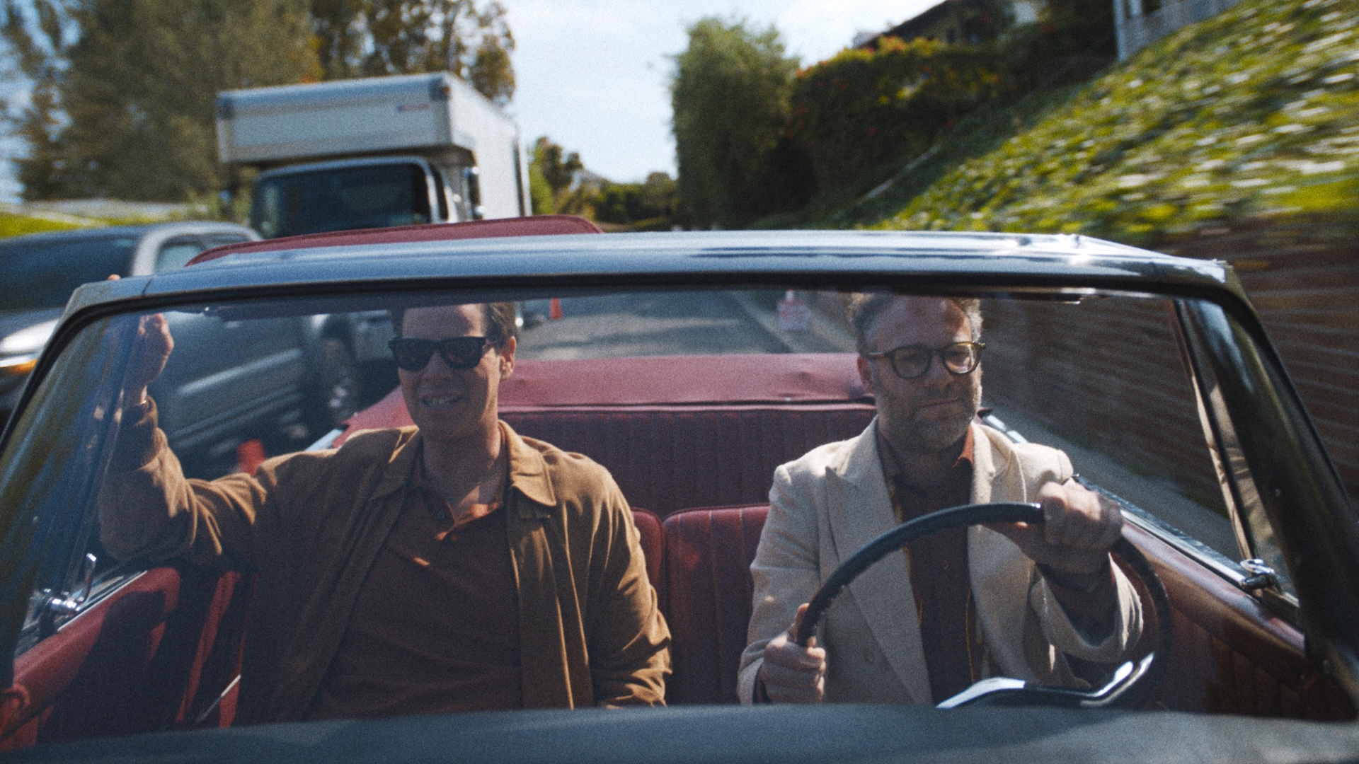 Ike Barinholtz Did Not Care for Seth Rogen’s Driving in Apple TV+’s The Studio